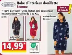 Norma ElleNor Robe d'intérieur douillette femme offre