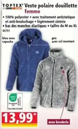 Norma TOPTEX' Veste polaire douillette femme offre