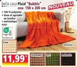 Norma bella casa Plaid "Bubble" offre
