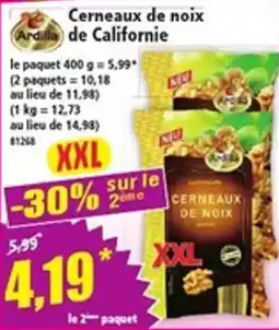 Norma Ardilla Cerneaux de noix de Californie offre