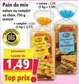 Norma Pain de mie offre