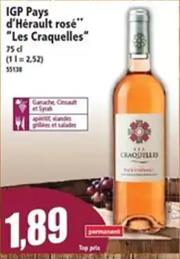 Norma Les Craquelles IGP Pays d'Hérault rosé offre