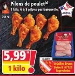 Norma Volailles Bruno Pilons de poulet offre