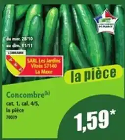 Norma SARL Les Jardins Concombre offre