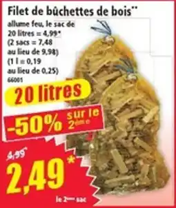 Norma Filet de bûchettes de bois offre