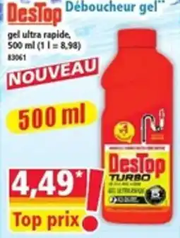 Norma DesTop Déboucheur gel offre