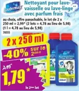 Norma Subemix Nettoyant pour lave-vaisselle ou lave-linge offre