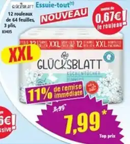 Norma GLÜCKSBLATT Essuie-tout offre