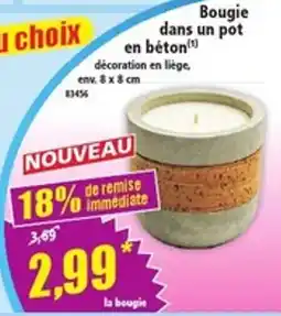 Norma Bougie en béton offre