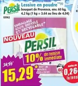Norma Persil Lessive en poudre offre