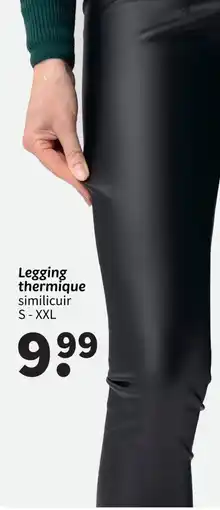 Wibra Legging thermique similicuir offre
