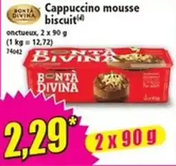 Norma BONTA DIVINA Cappuccino mousse biscuit offre
