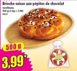 Norma Brioche suisse aux pépites de chocolat offre