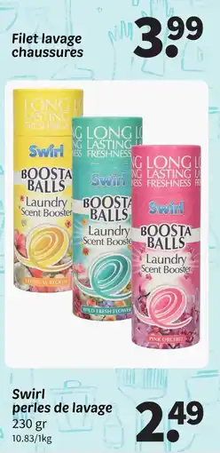 Wibra Swirl perles de lavage offre