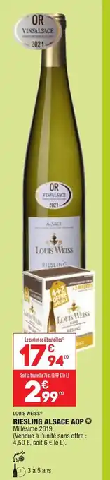 ALDI Riesling Alsace AOP offre