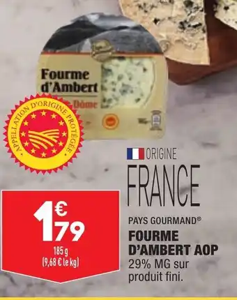 ALDI Fourme d'Ambert AOP offre