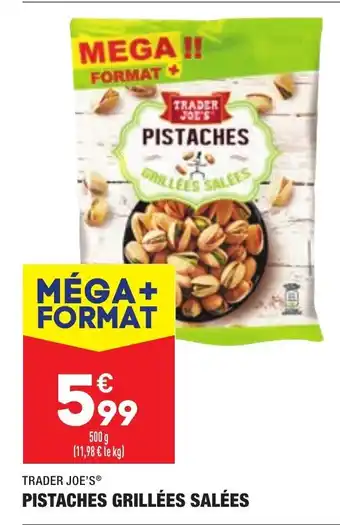 ALDI Pistaches Grillées Salées offre