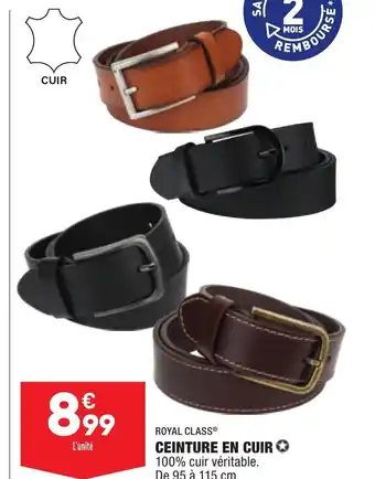 ALDI Ceinture En Cuir offre