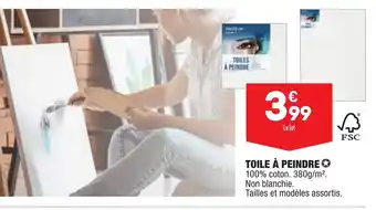 ALDI Toile à Peindre offre