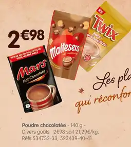 b&m Poudre chocolatee offre