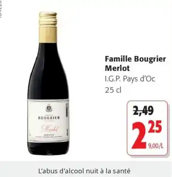 Famille Bougrier Merlot