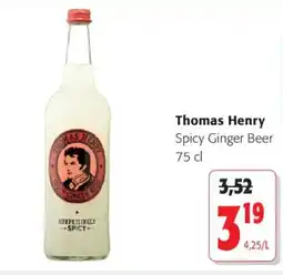 Colruyt Thomas Henry Spicy Ginger Beer offre