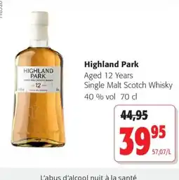 Colruyt Highland Park Single Malt Scotch Whisky offre