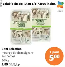 Colruyt Boni Selection mélange de champignons aux herbes offre