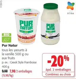 Colruyt Pur Natur yoghurt offre
