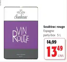 Colruyt Soubirac VIN ROUGE offre