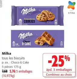 Colruyt Milka tous les biscuits offre