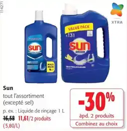 Colruyt Sun Liquide de rinçage offre