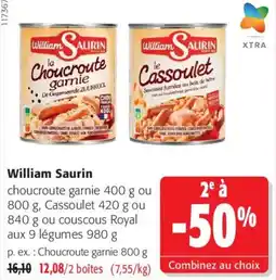 Colruyt William Saurin Choucroute garnie offre