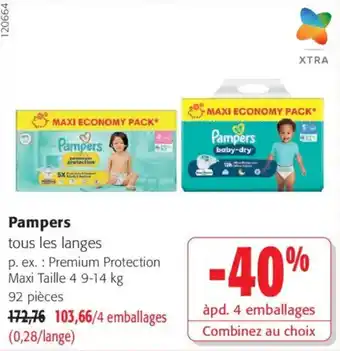 Pampers tous les langes