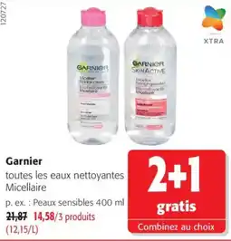 Colruyt Garnier toutes les eaux nettoyantes Micellaire offre