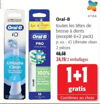 Oral-B toutes les têtes de brosse à dents