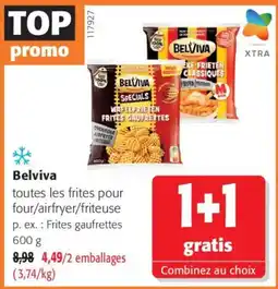 Colruyt Belviva Frites gaufrettes offre