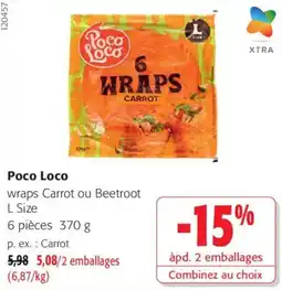 Colruyt Poco Loco wraps offre