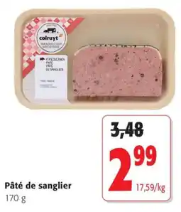 Colruyt Colruyt Pâté de sanglier offre