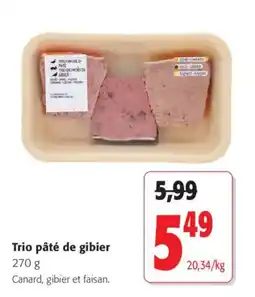 Colruyt Trio pâté de gibier offre