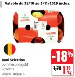 Colruyt Boni Selection pommes Jonagold offre