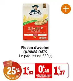 Coccinelle Express QUAKER Flocon d'avoine offre