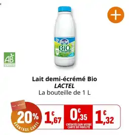 Coccinelle Express LACTEL Lait demi-écrémé Bio offre