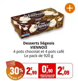 Coccinelle Express Viennois Desserts liégeois offre