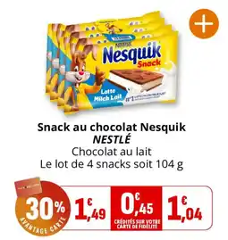 Coccinelle Express Nesquik Snack offre