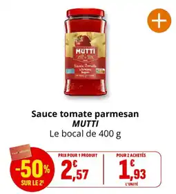 Coccinelle Express MUTTI Sauce tomate parmesan offre