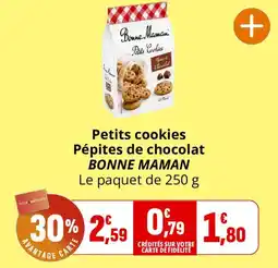 Coccinelle Express BONNE MAMAN Petits cookies Pépites de chocolat offre