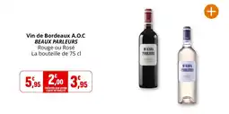 Coccinelle Express BEAUX PARLEURS Vin de Bordeaux A.O.C offre