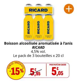 Coccinelle Express RICARD Boisson alcoolisée aromatisée à l'anis offre