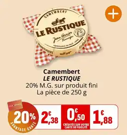 Coccinelle Express LE RUSTIQUE Camembert offre